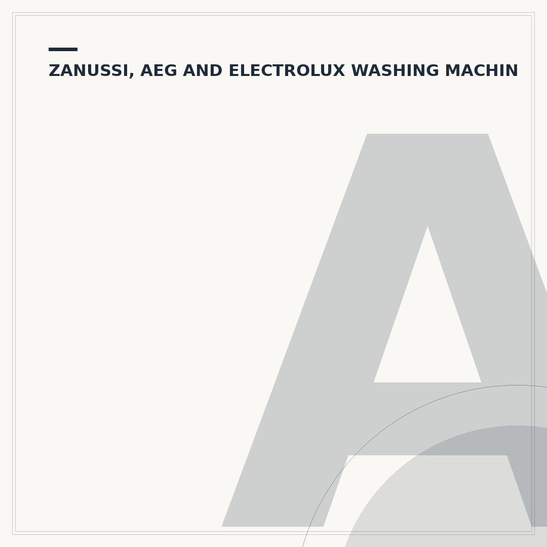 AEG Built-in Washing Machine: Troubleshooting Common Issues