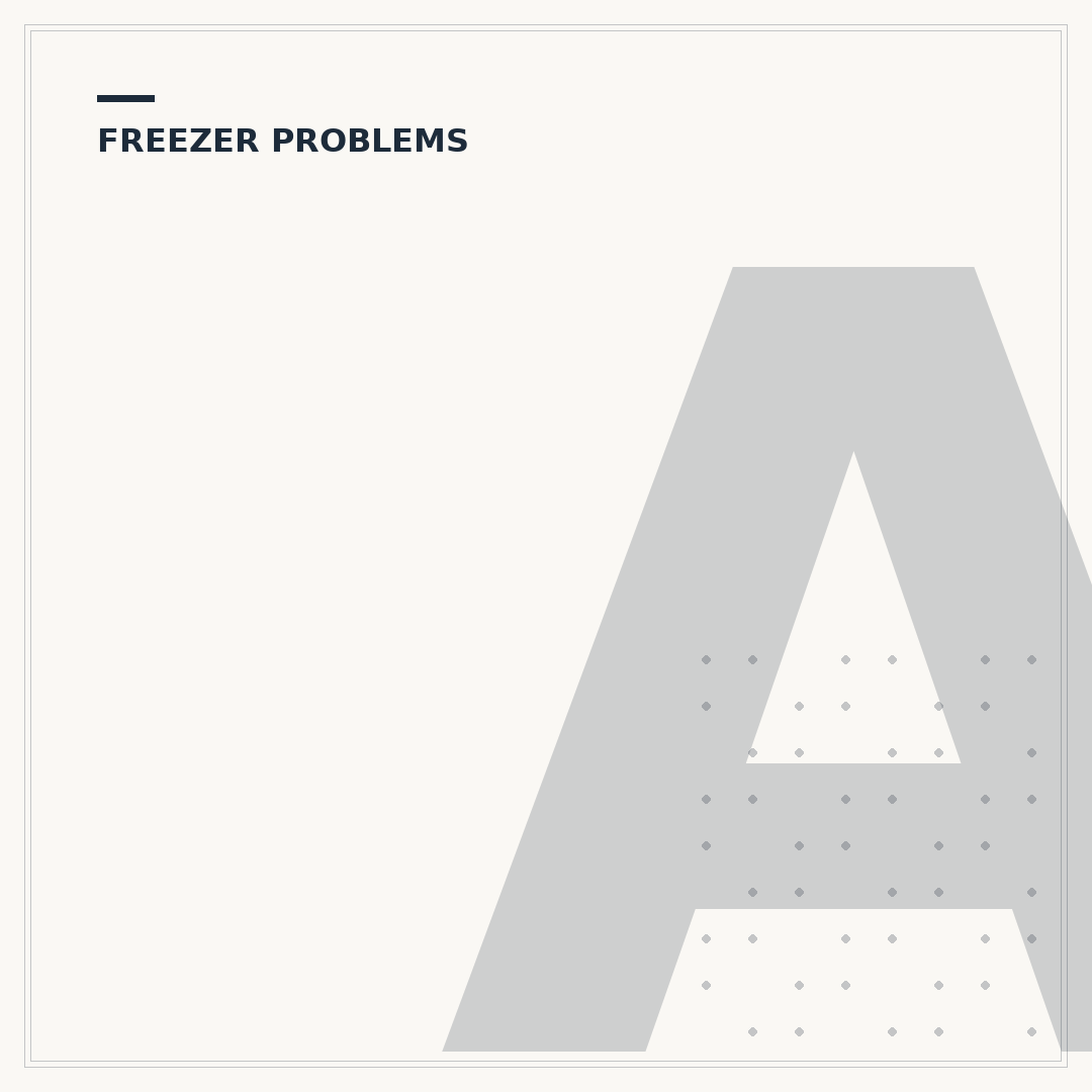 AEG Fridge Freezer Problems: Troubleshooting Common Issues