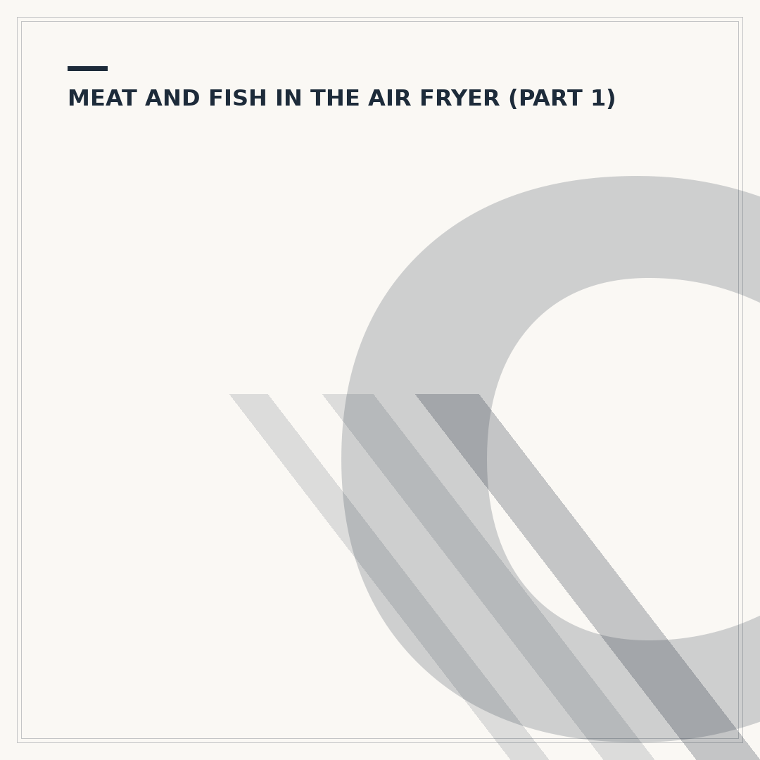 Cooking Pork Fillet in an Air Fryer