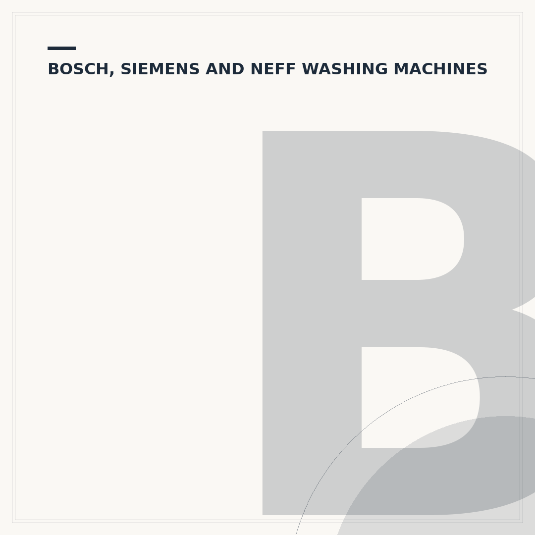 Bosch Vario Perfect Washing Machine: Troubleshooting & Care