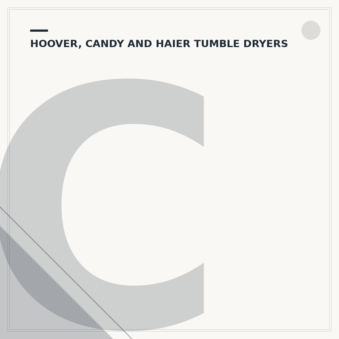 Candy Smart Touch Tumble Dryer: Features & Troubleshooting