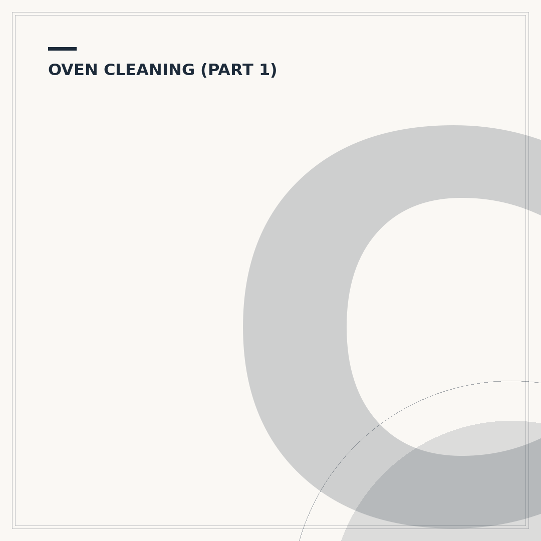 Cleaning an Oven with a Dishwashing Tablet