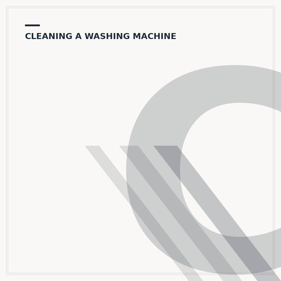 Cleaning Washing Machines: Banish Odours & Grime