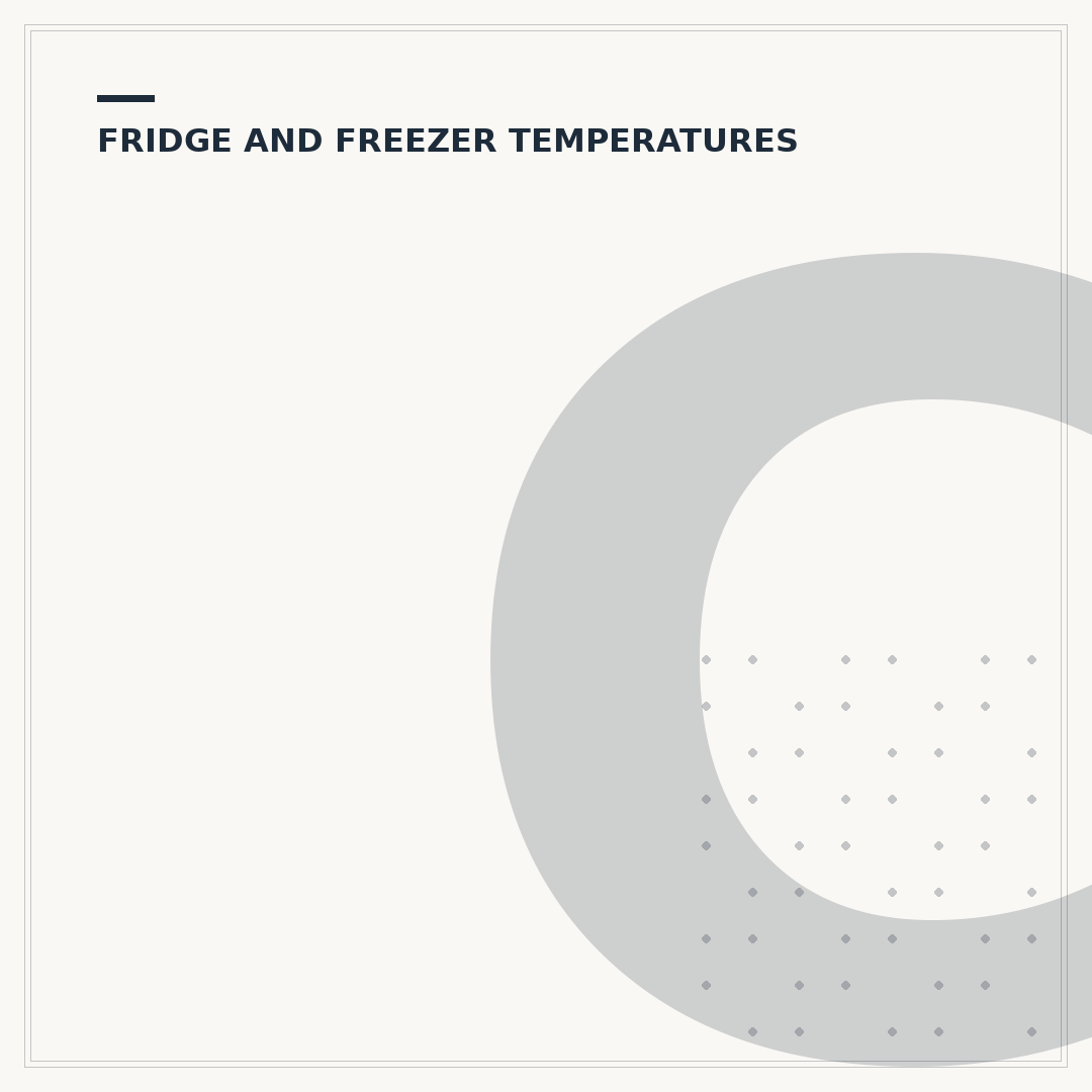 Correct Fridge Freezer Temperature Settings UK