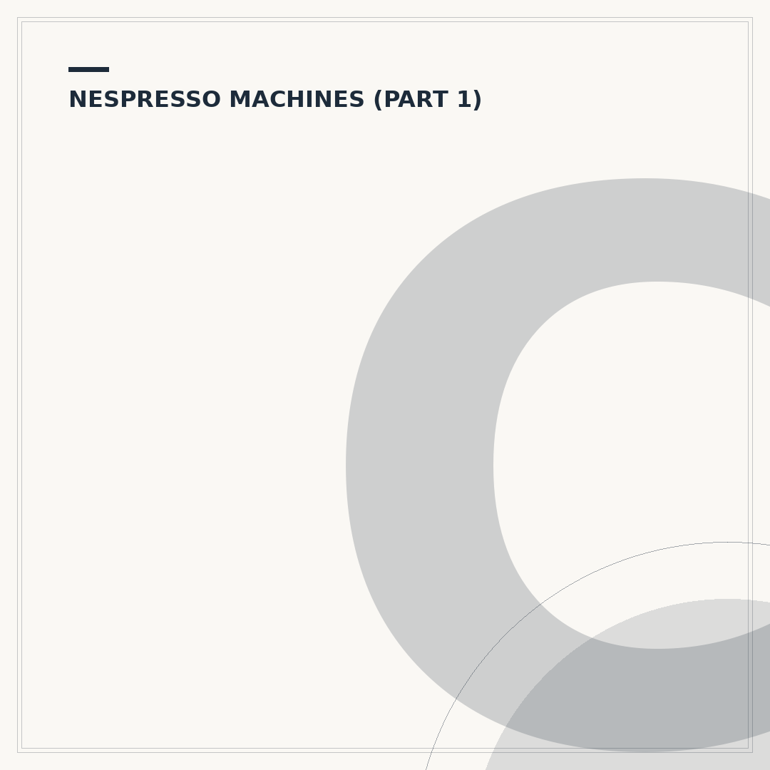 Cream Nespresso Machine: Colours & Coffee Choices