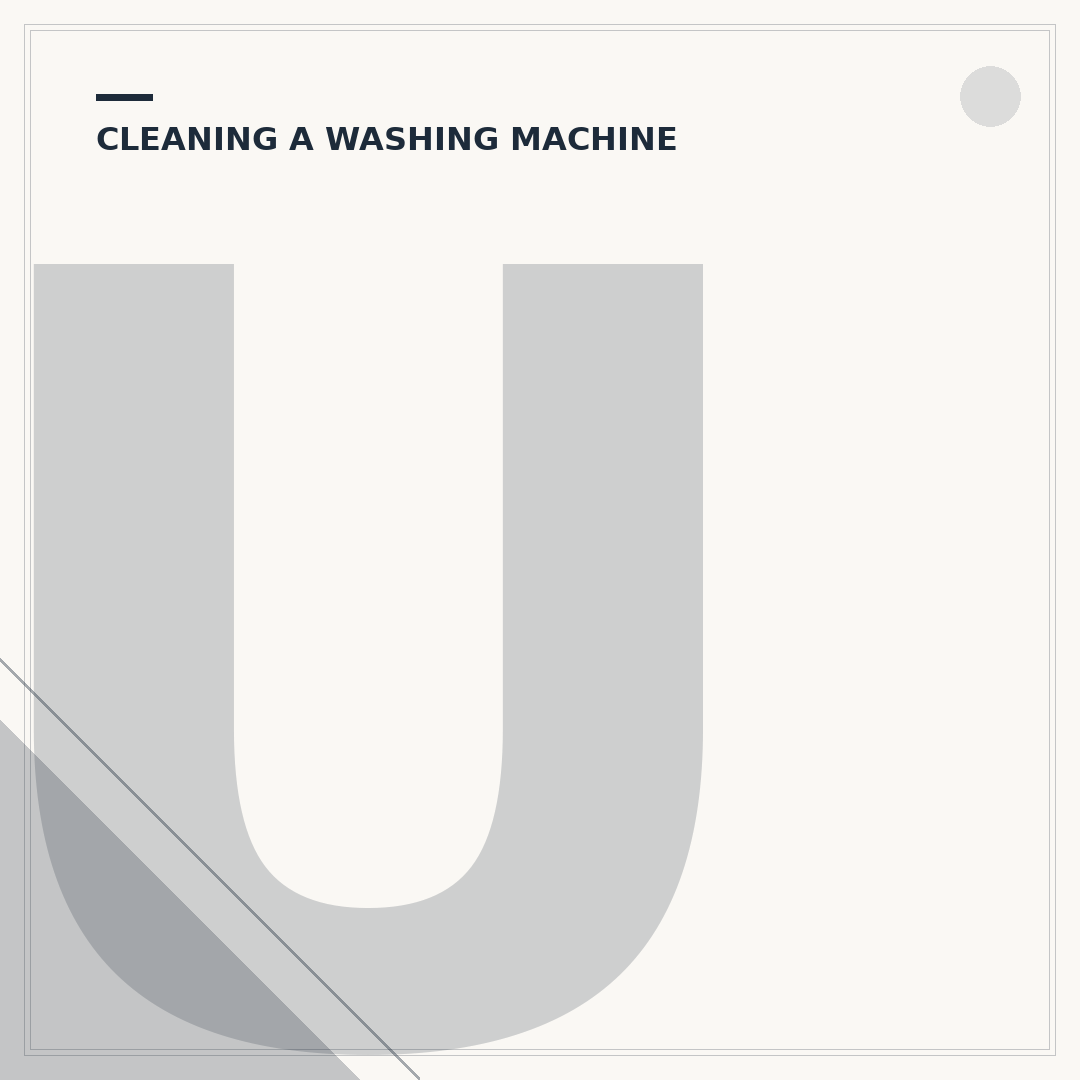 Using a Dishwasher Tablet to Clean a Washing Machine