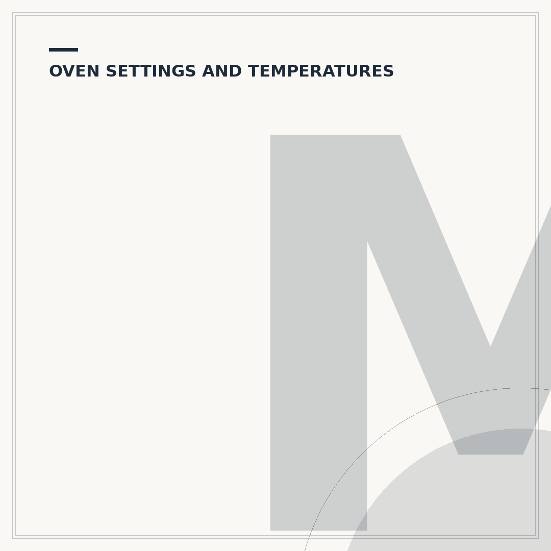 Meaning of Electric Oven Symbols