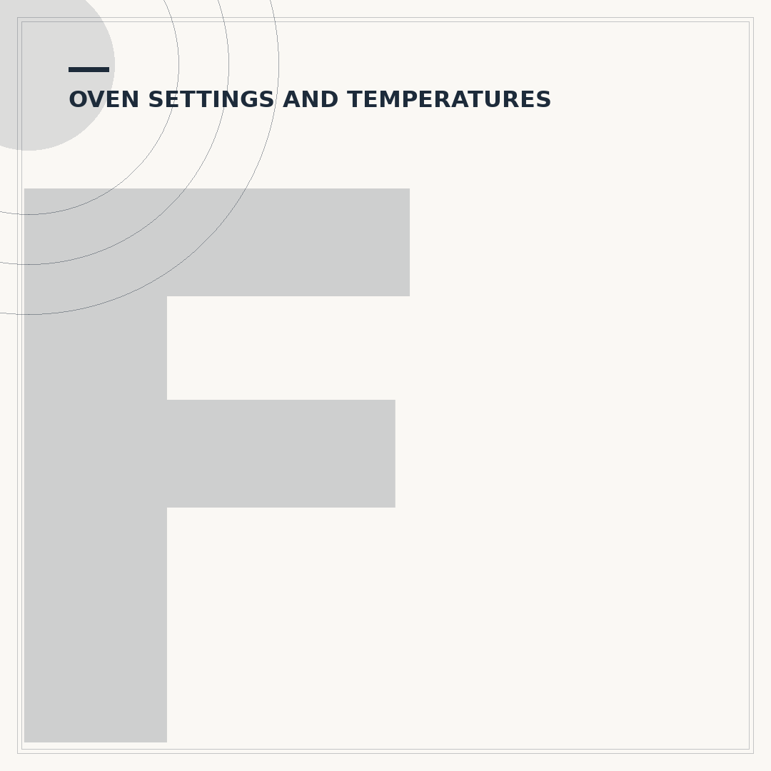 Fan Oven Temperature