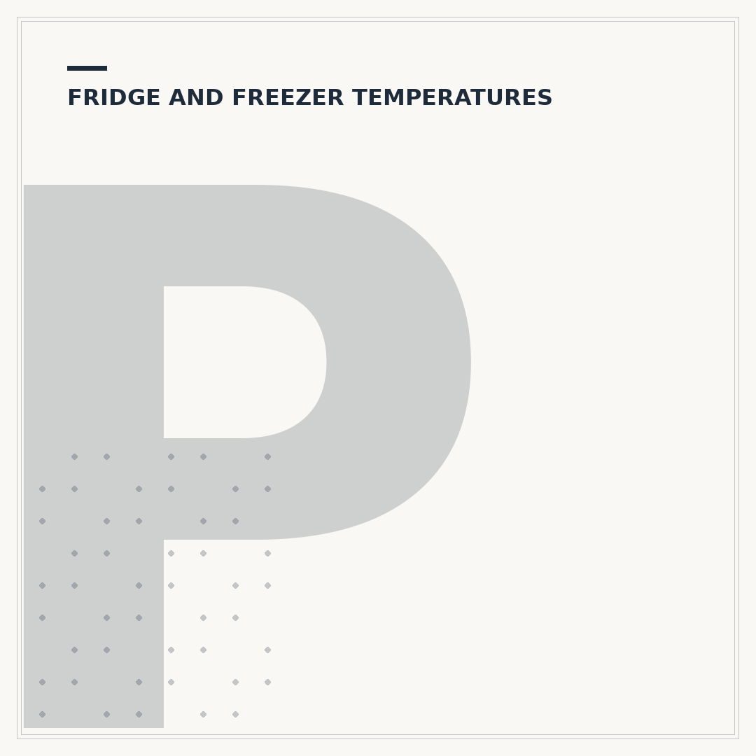 Proper Freezer and Refrigerator Temperature Settings