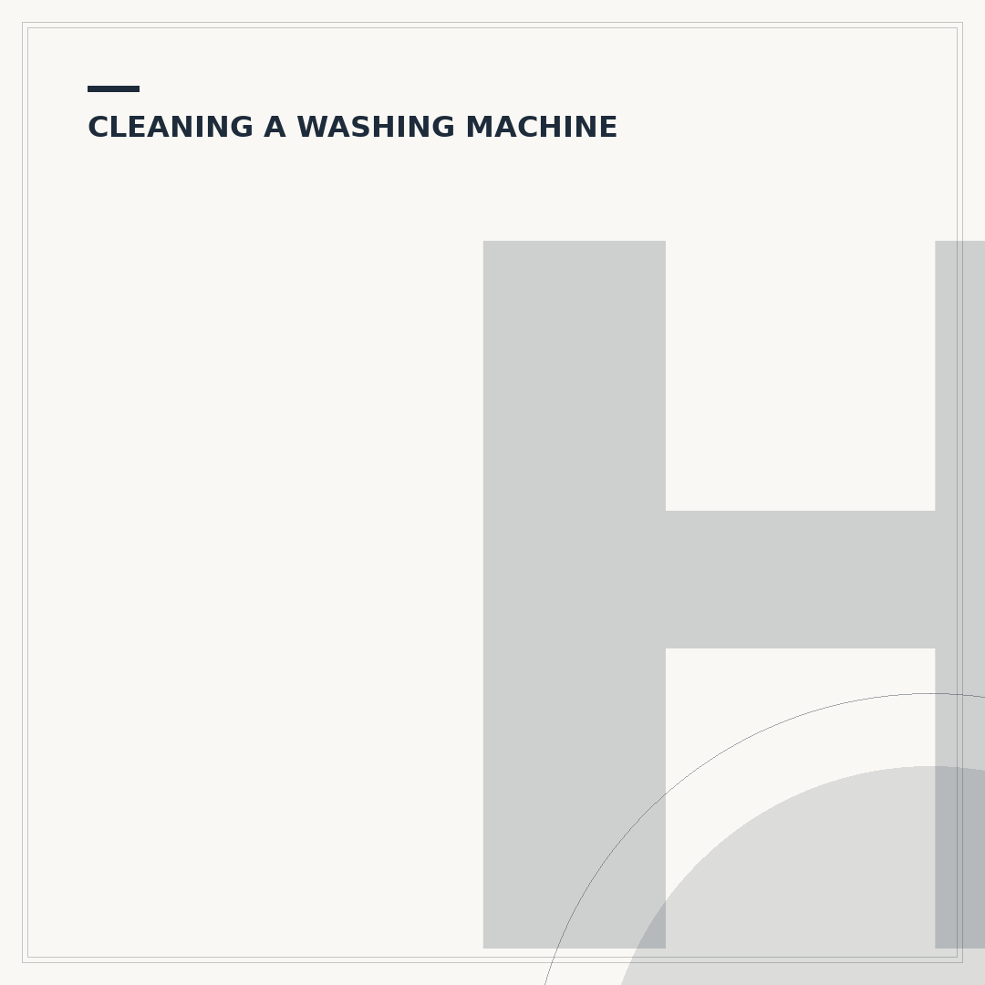 How to Clean a Washing Machine