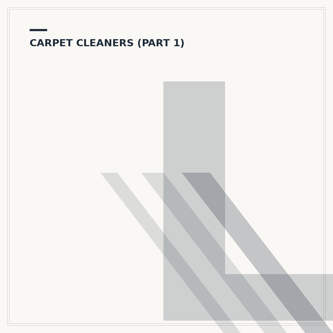 Lightweight Carpet Cleaners