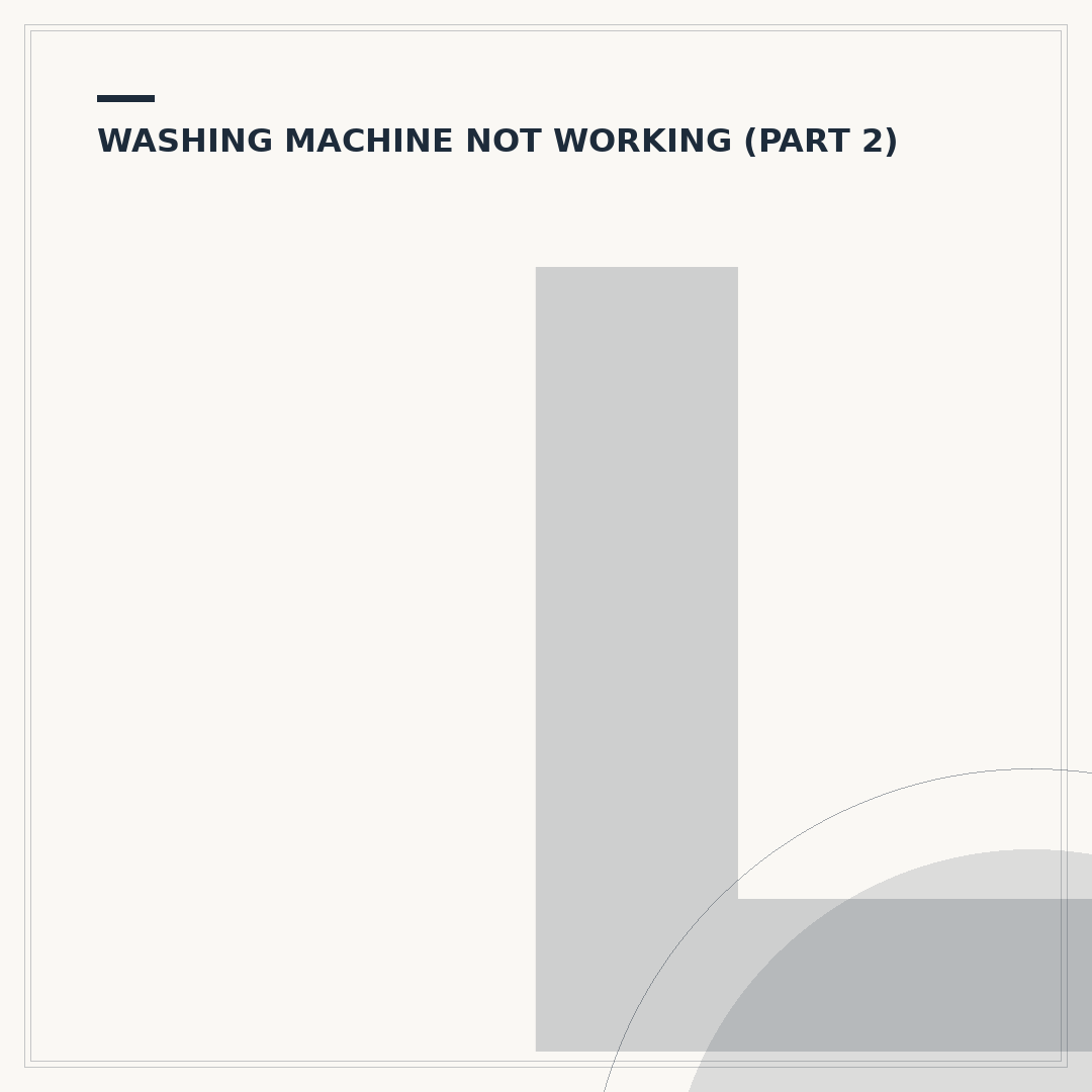 Logik Washing Machine Not Spinning
