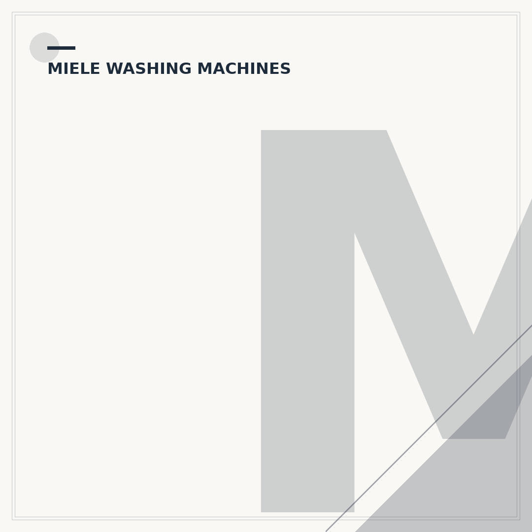 Miele Professional Washing Machine: Operation & Care