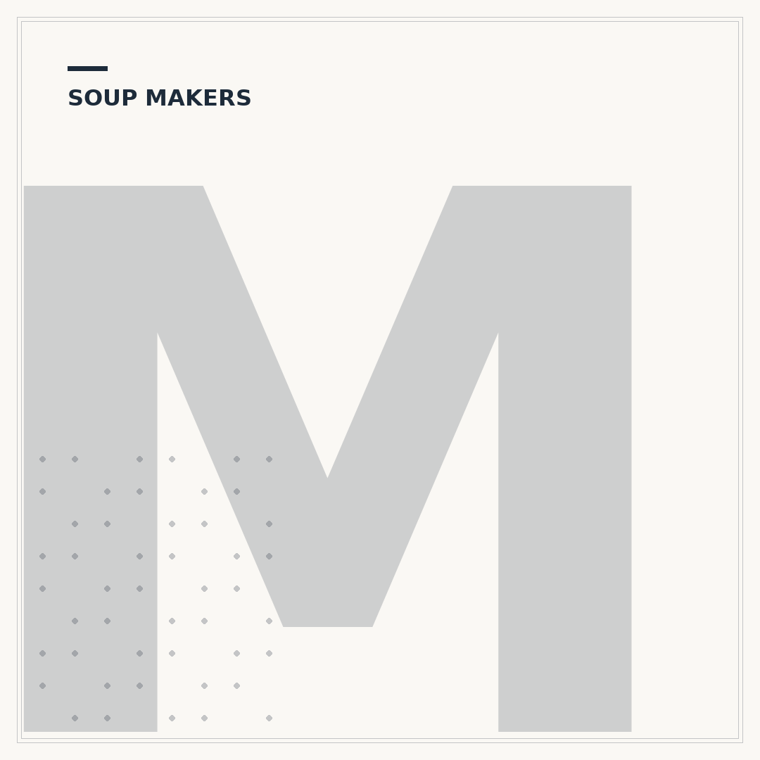 Morphy Richards Soup Maker: Operating Instructions