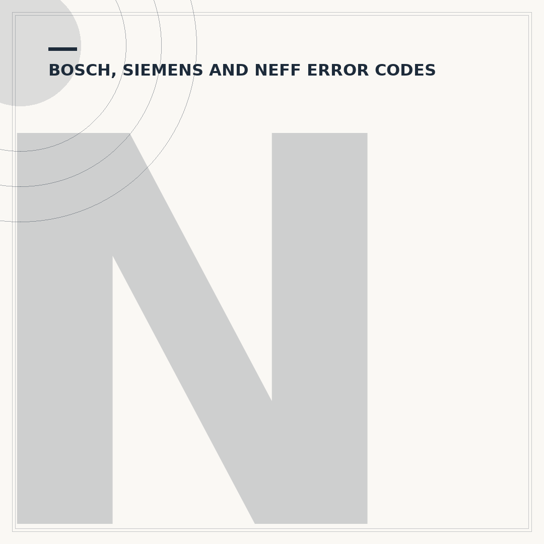 Neff Dishwasher Fault Codes: Troubleshooting & Fixes