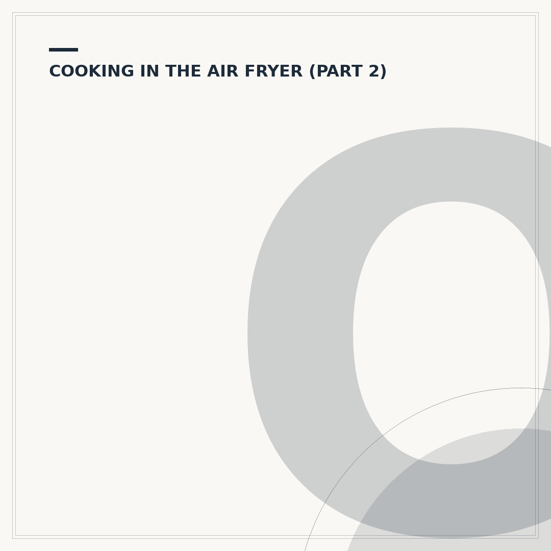 Oven to Air Fryer Time Conversion
