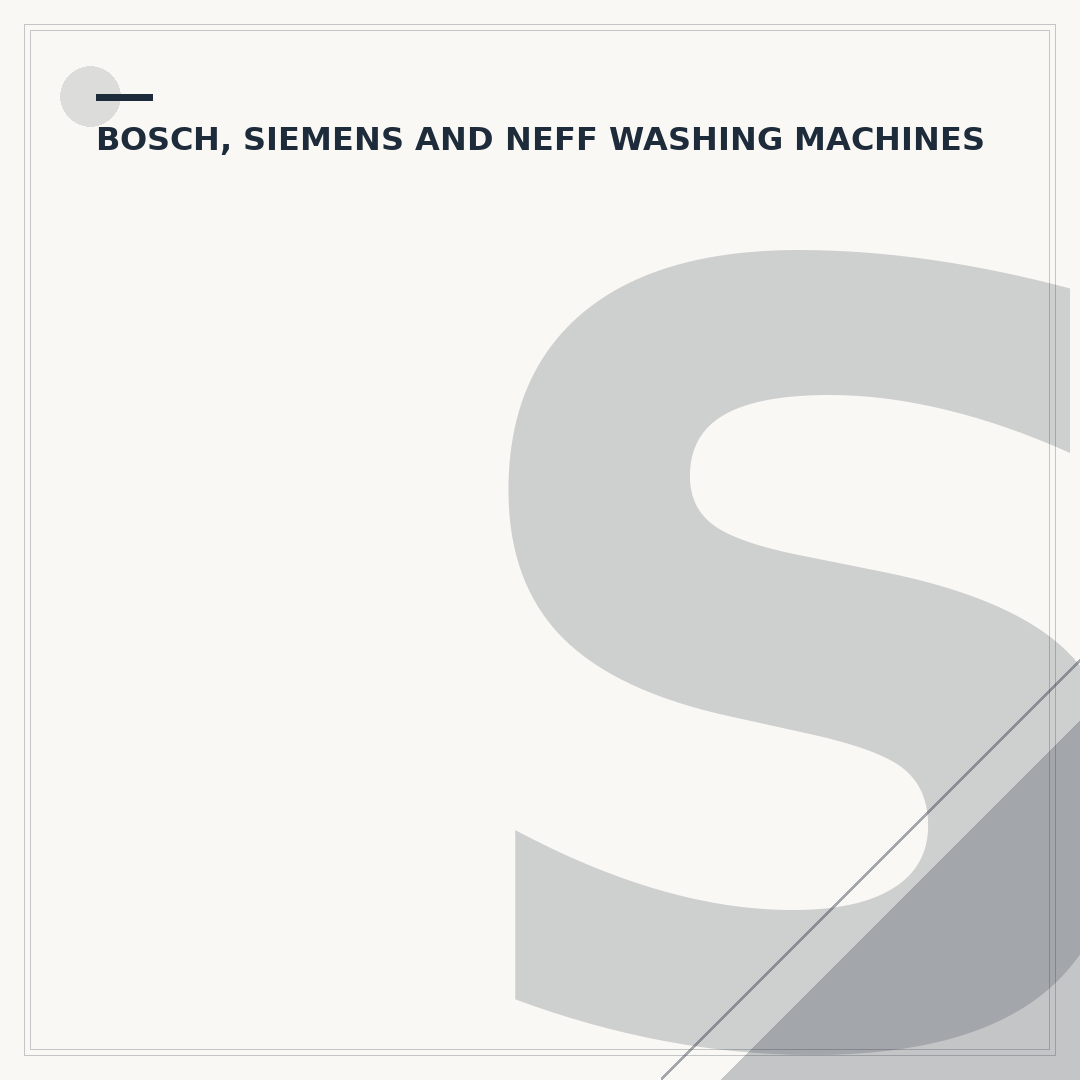 Siemens iQ300 Washing Machine: Troubleshooting Common Issues