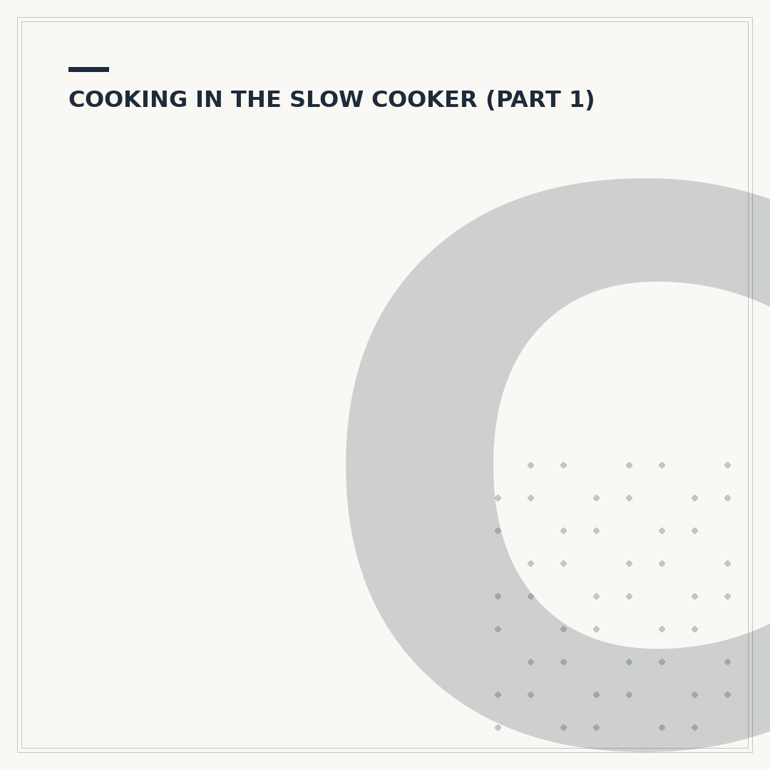 Cooking Beef Cheeks in a Slow Cooker
