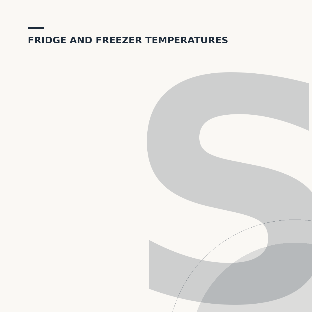 Standard Fridge Temperature