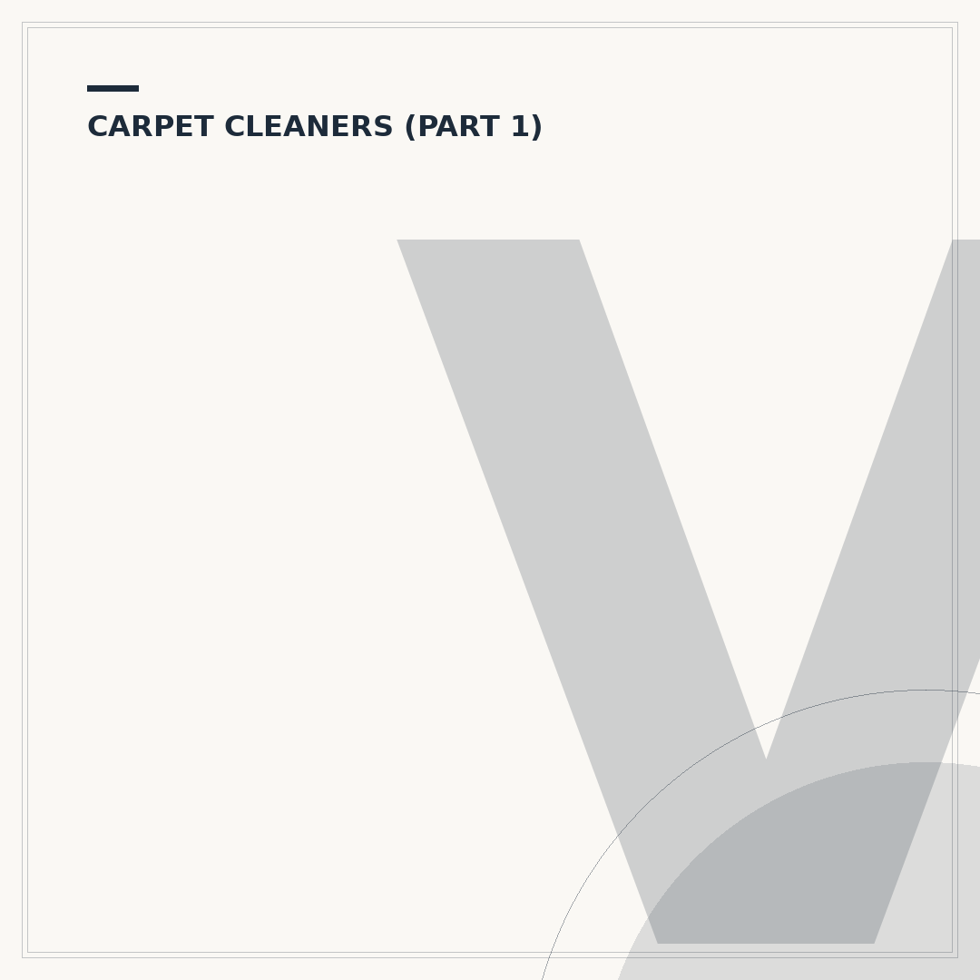 Vytronix Carpet Cleaner Troubleshooting and Maintenance