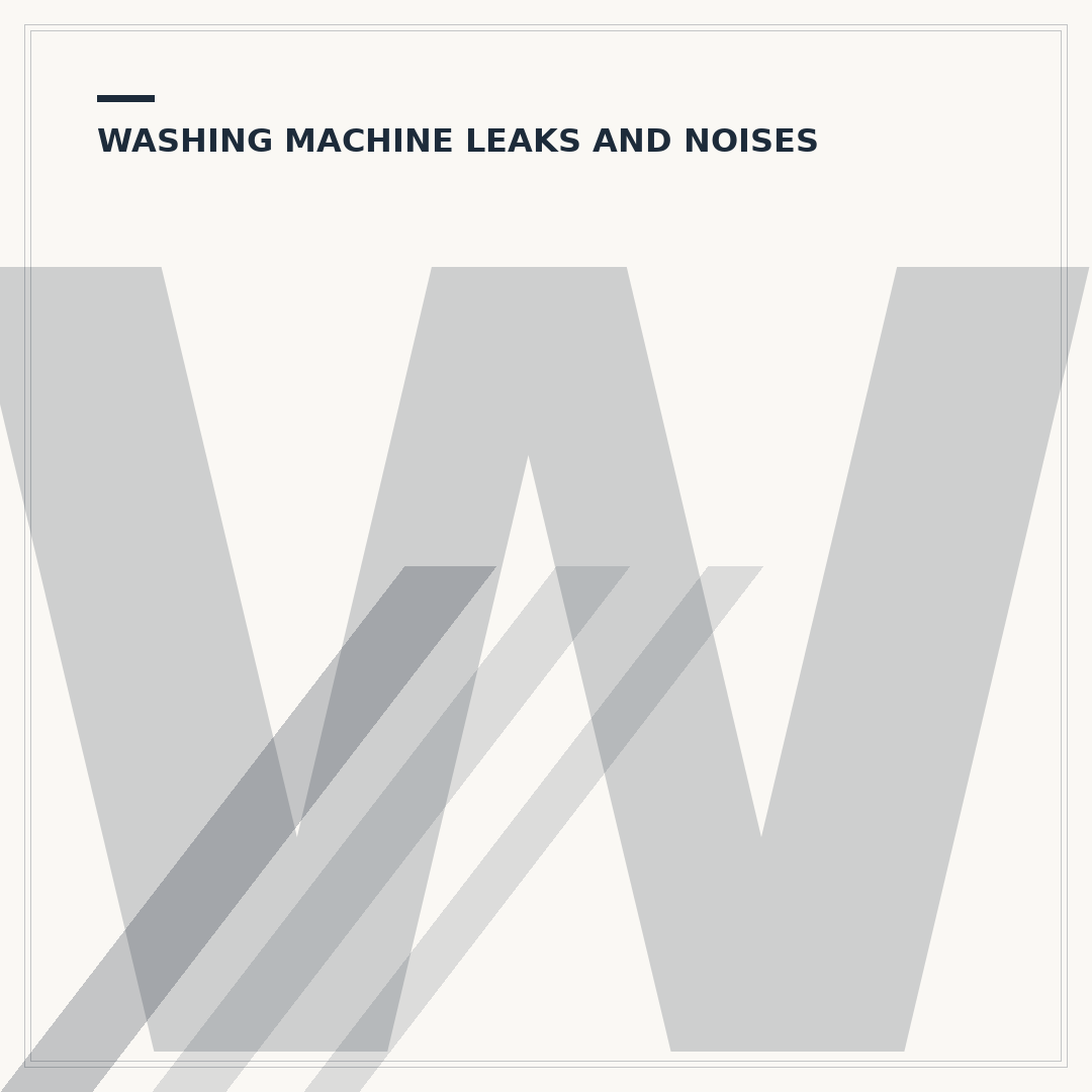 Washing Machine Makes a Loud Noise While Spinning