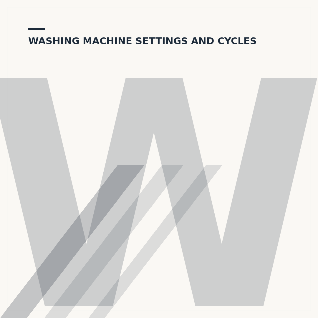 Washing Machine Detergent Symbols Explained
