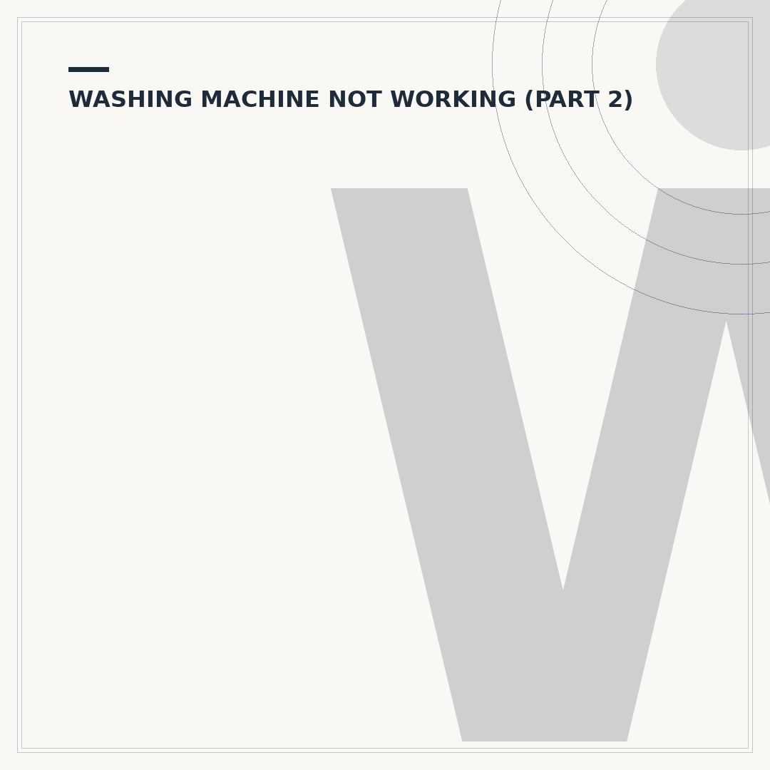 Washing Machine Water Not Emptying: Causes & Fixes