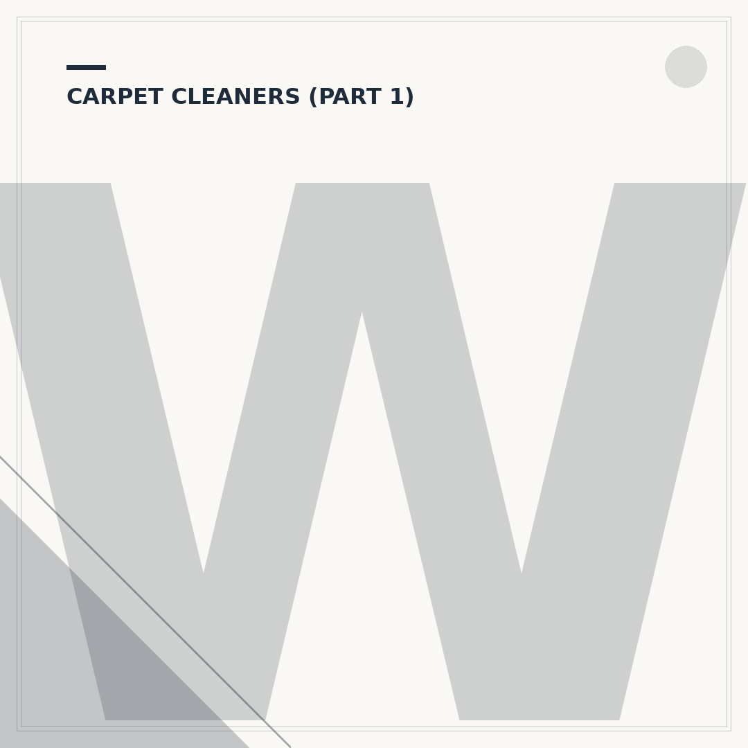 Wet and Dry Carpet Cleaner: How They Work & What to Check