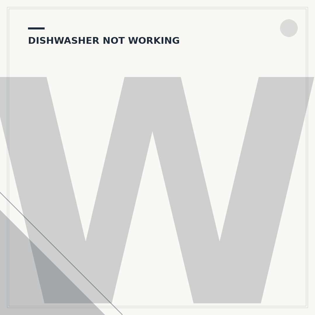 Whirlpool Dishwasher Troubleshooting: Common Faults & Fixes
