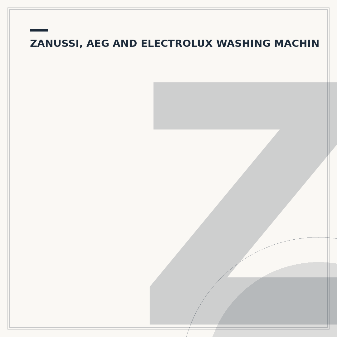 Zanussi Washing Machine: How to Use & Avoid Common Issues
