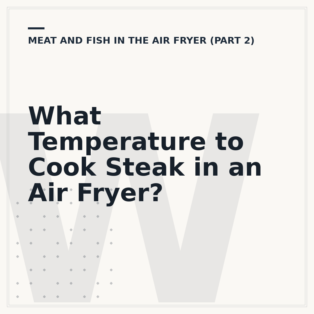 What Temperature to Cook Steak in an Air Fryer?