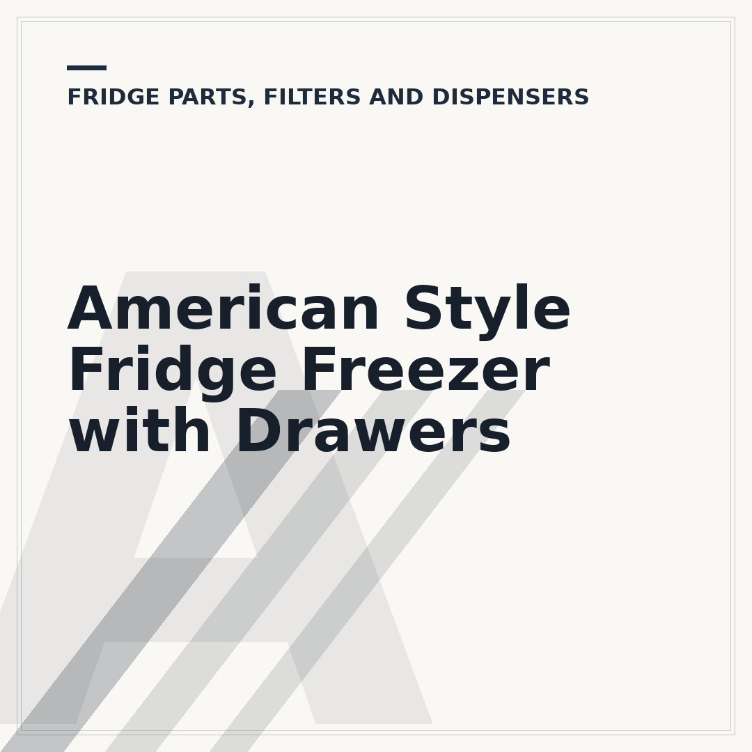 American Style Fridge Freezer with Drawers