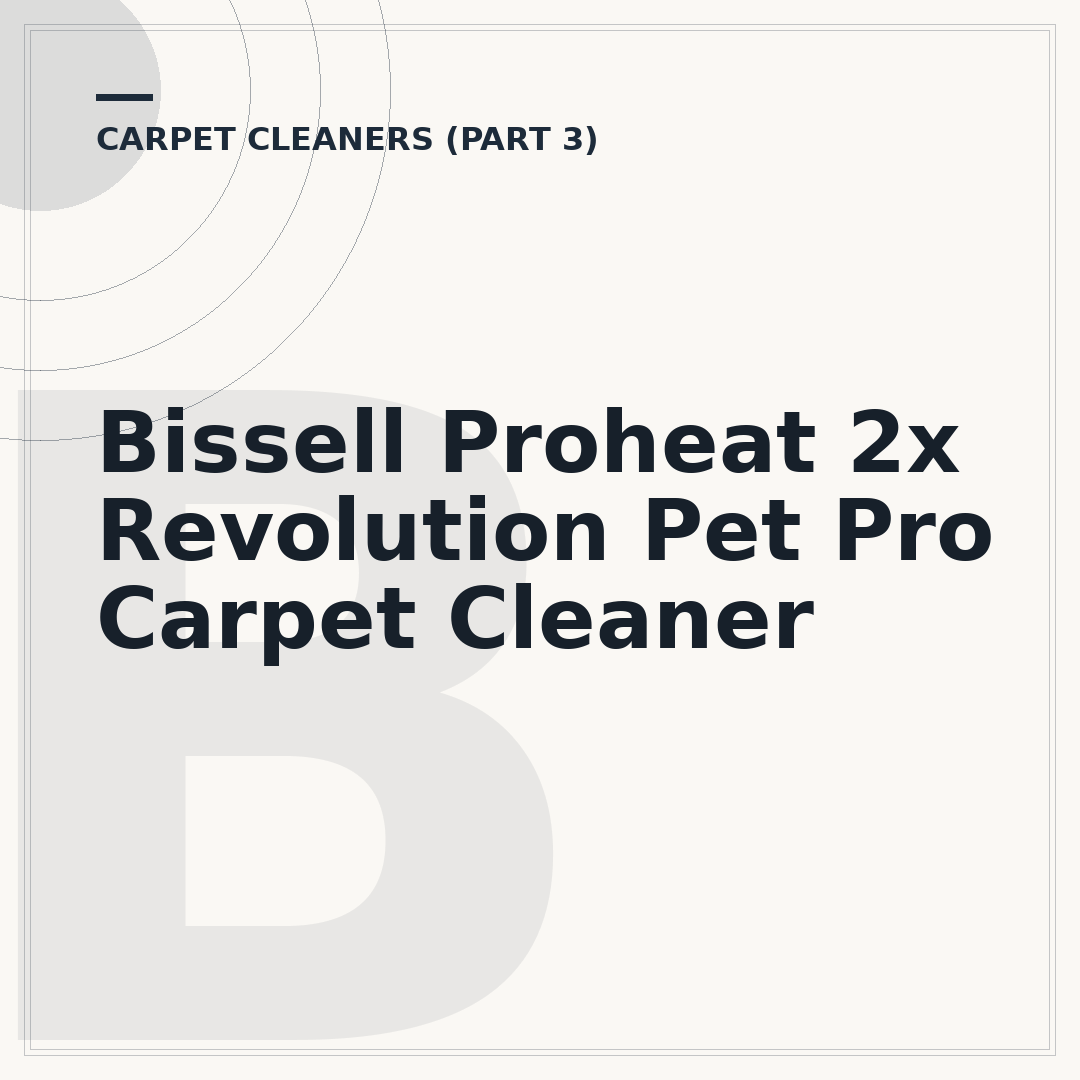 Bissell Proheat 2x Revolution Pet Pro Carpet Cleaner