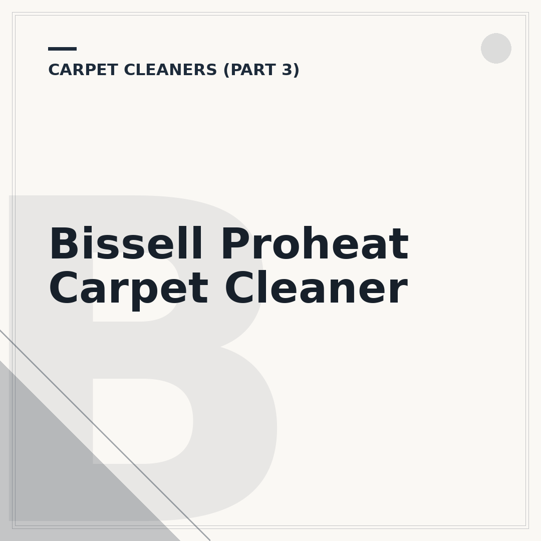 Bissell Proheat Carpet Cleaner