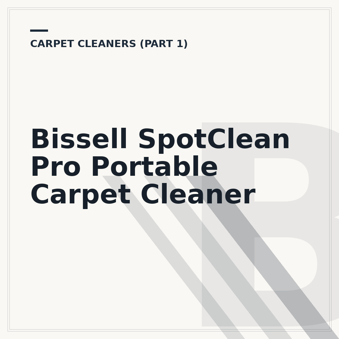 Bissell SpotClean Pro Portable Carpet Cleaner