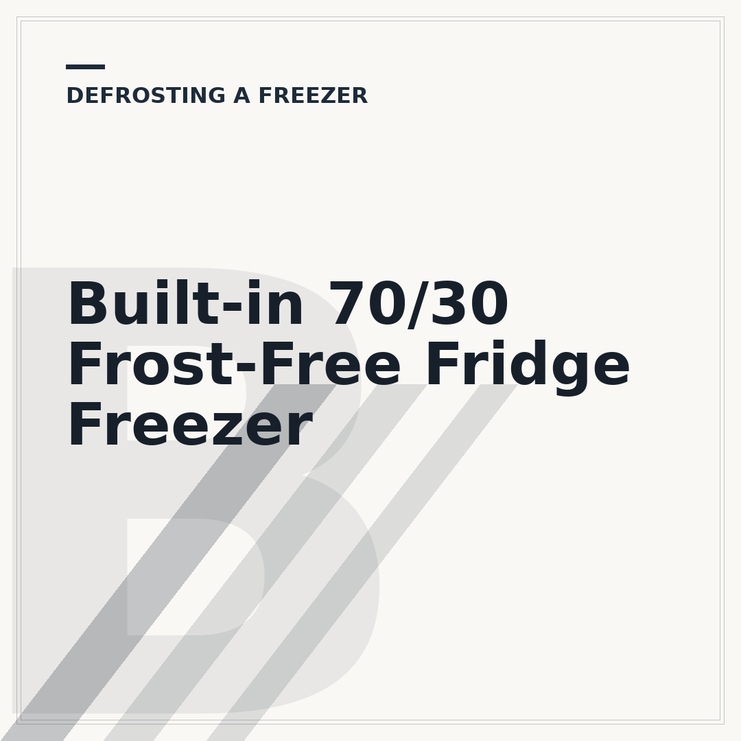 Built-in 70/30 Frost-Free Fridge Freezer