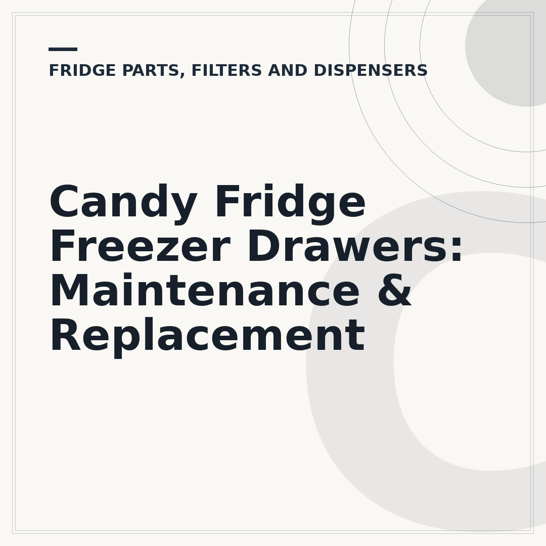 Candy Fridge Freezer Drawers: Maintenance & Replacement