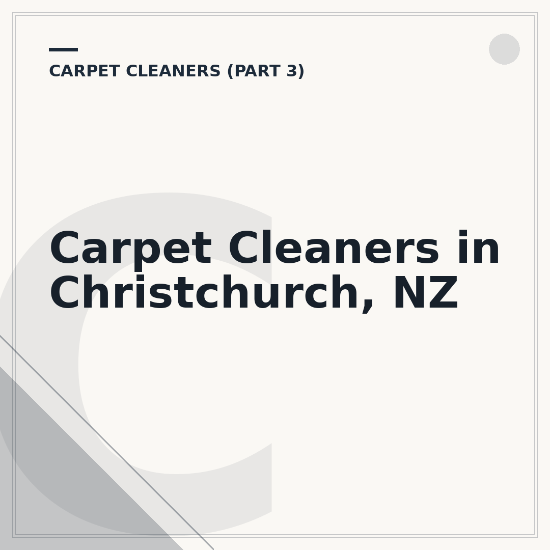 Carpet Cleaners in Christchurch, NZ