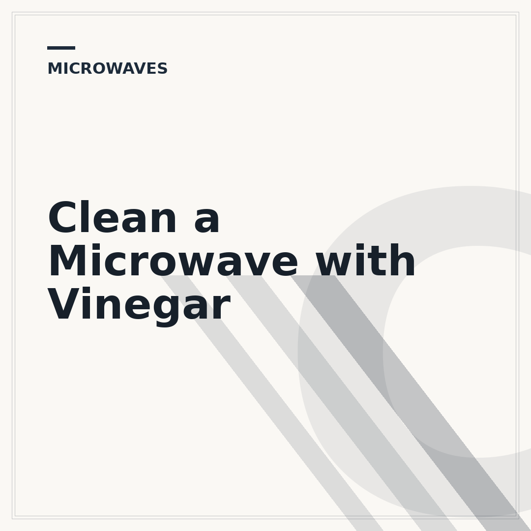 Clean a Microwave with Vinegar