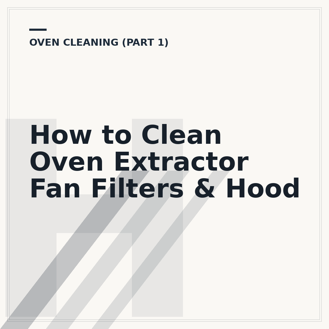 How to Clean Oven Extractor Fan Filters & Hood