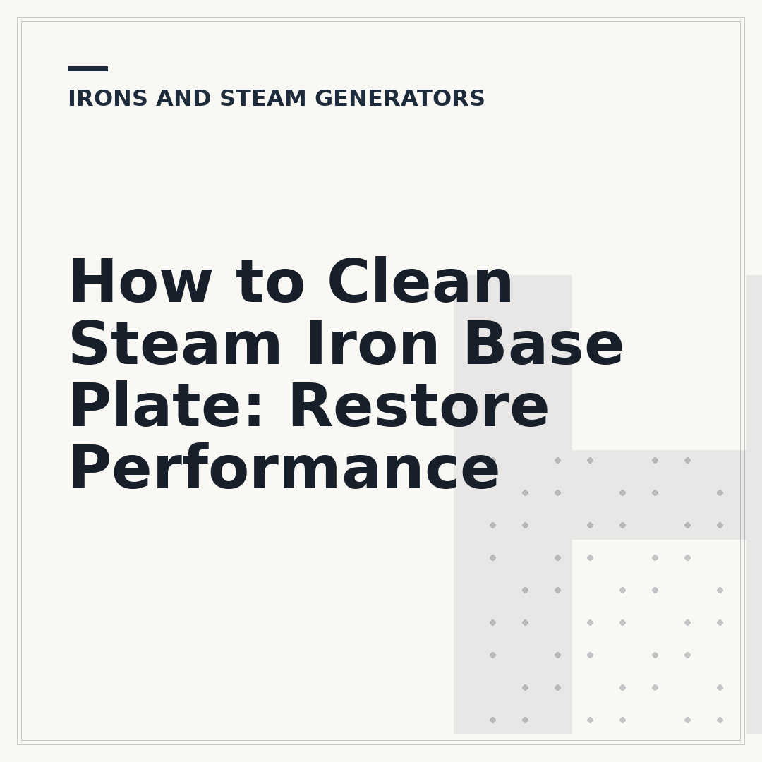 How to Clean Steam Iron Base Plate: Restore Performance