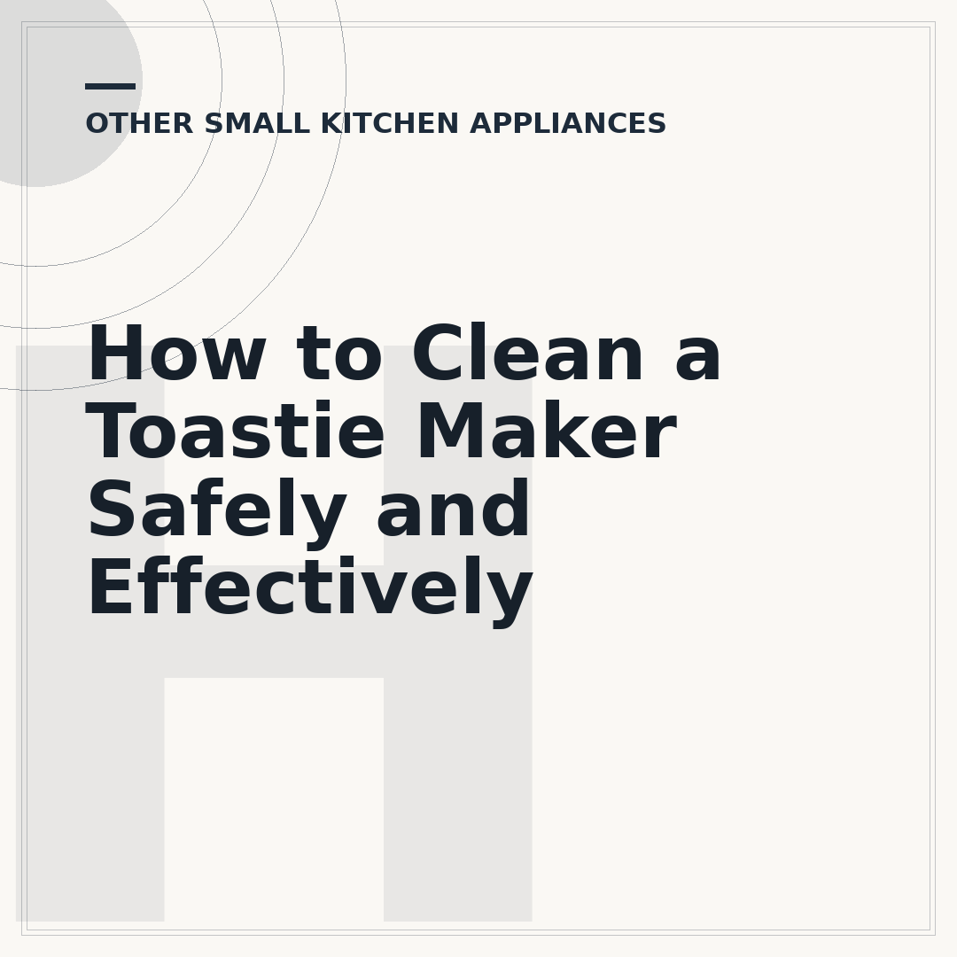 How to Clean a Toastie Maker Safely and Effectively