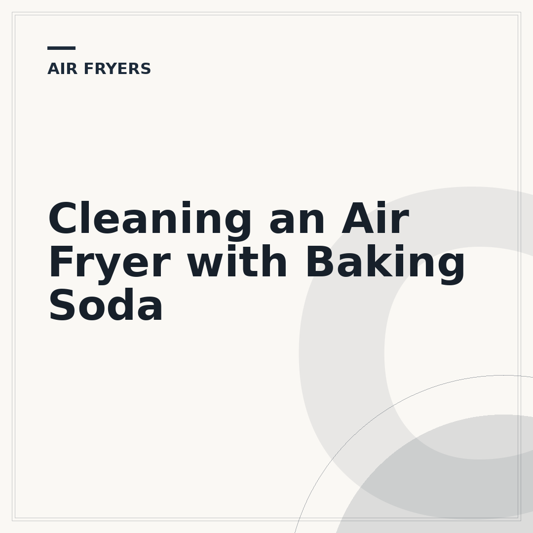 Cleaning an Air Fryer with Baking Soda
