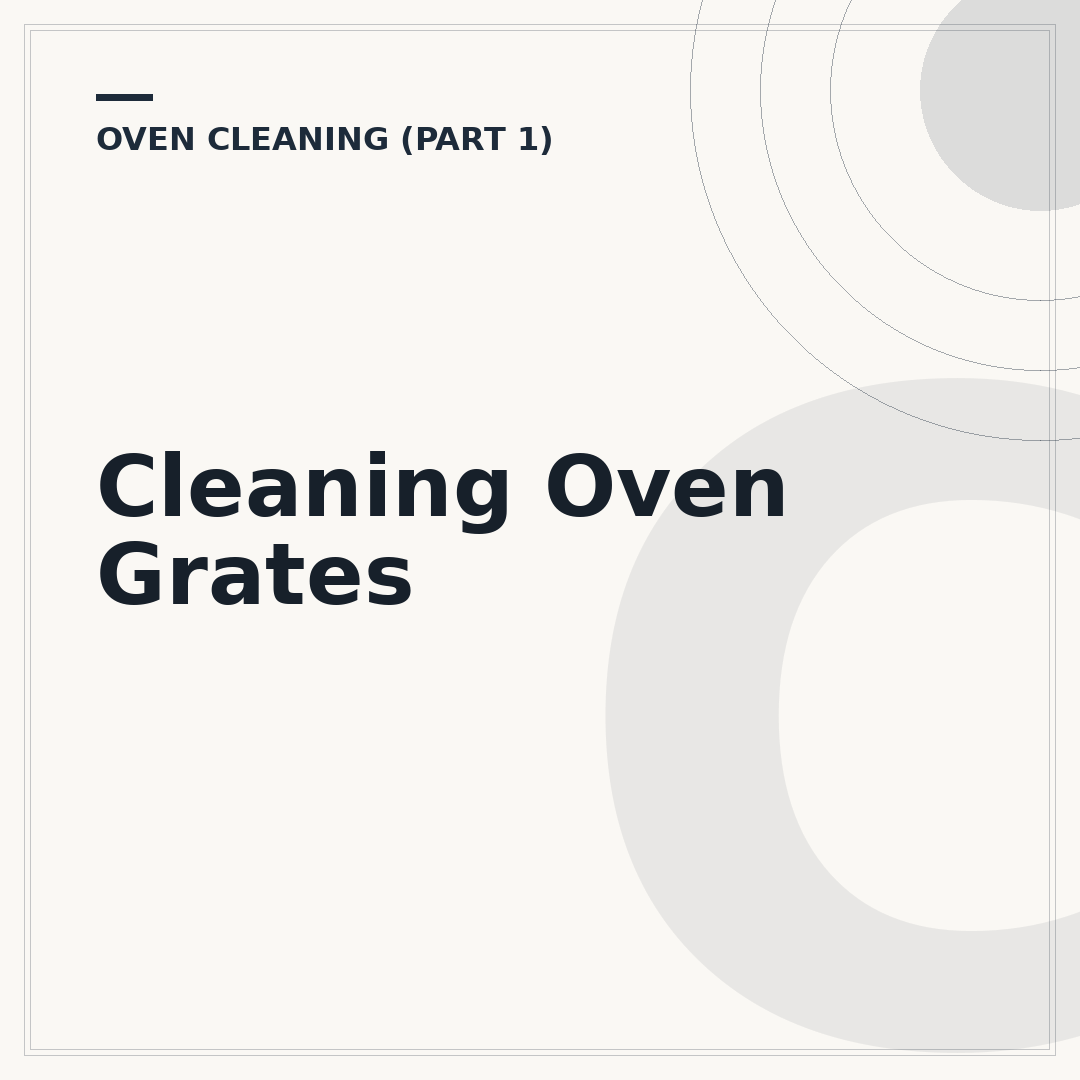 Cleaning Oven Grates