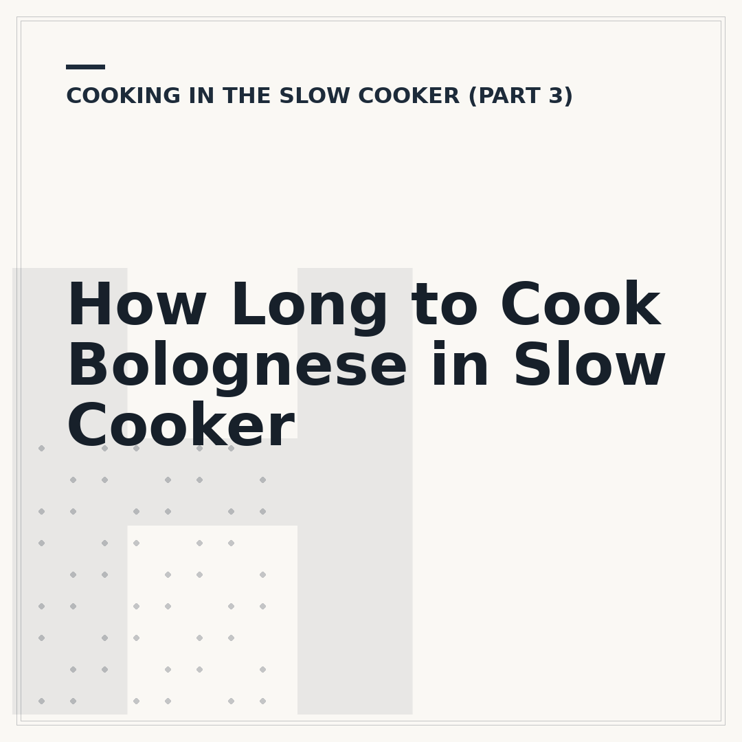 How Long to Cook Bolognese in Slow Cooker
