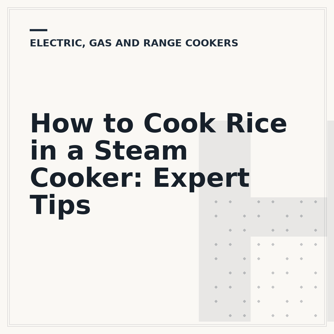 How to Cook Rice in a Steam Cooker: Expert Tips