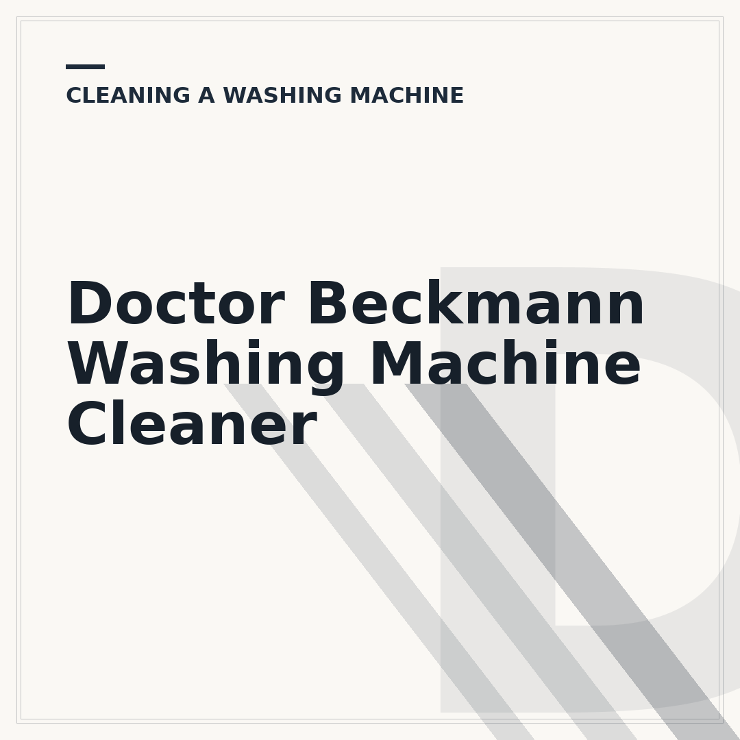 Doctor Beckmann Washing Machine Cleaner