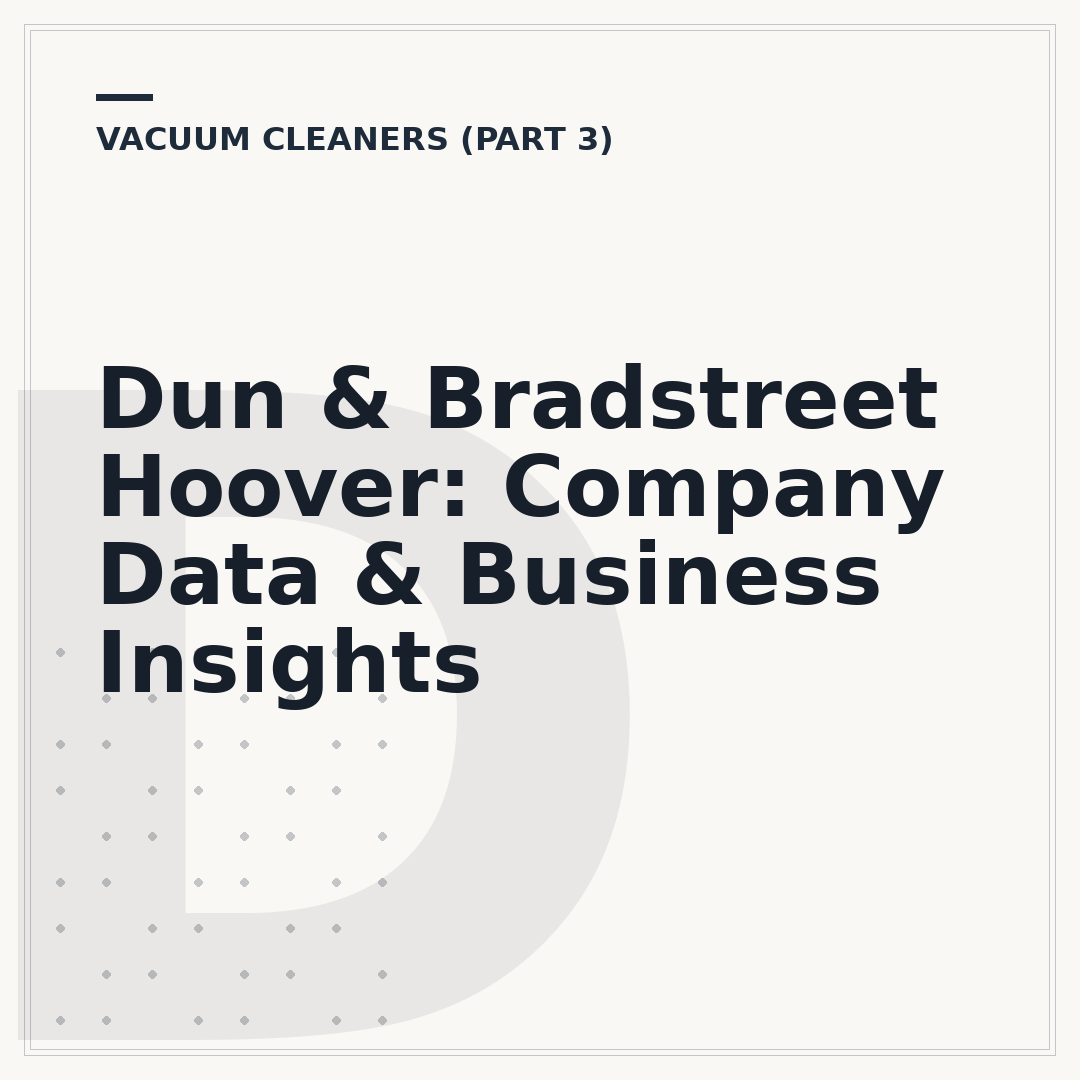 Dun & Bradstreet Hoover: Company Data & Business Insights
