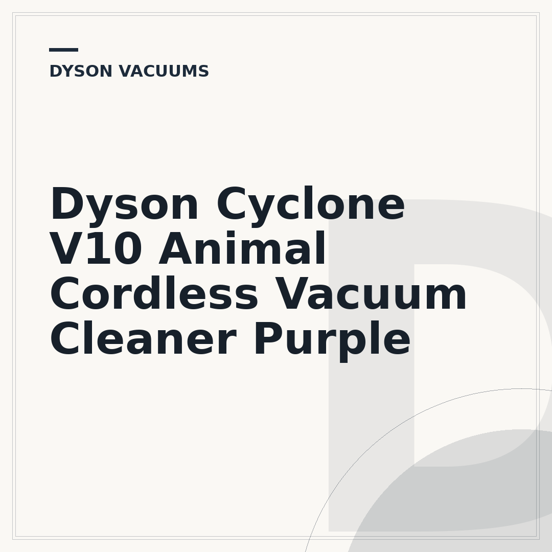 Dyson Cyclone V10 Animal Cordless Vacuum Cleaner Purple