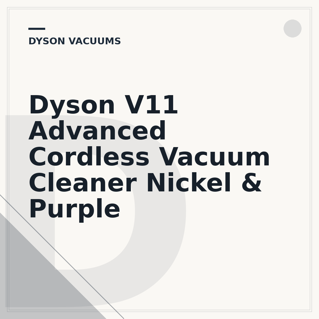 Dyson V11 Advanced Cordless Vacuum Cleaner Nickel & Purple